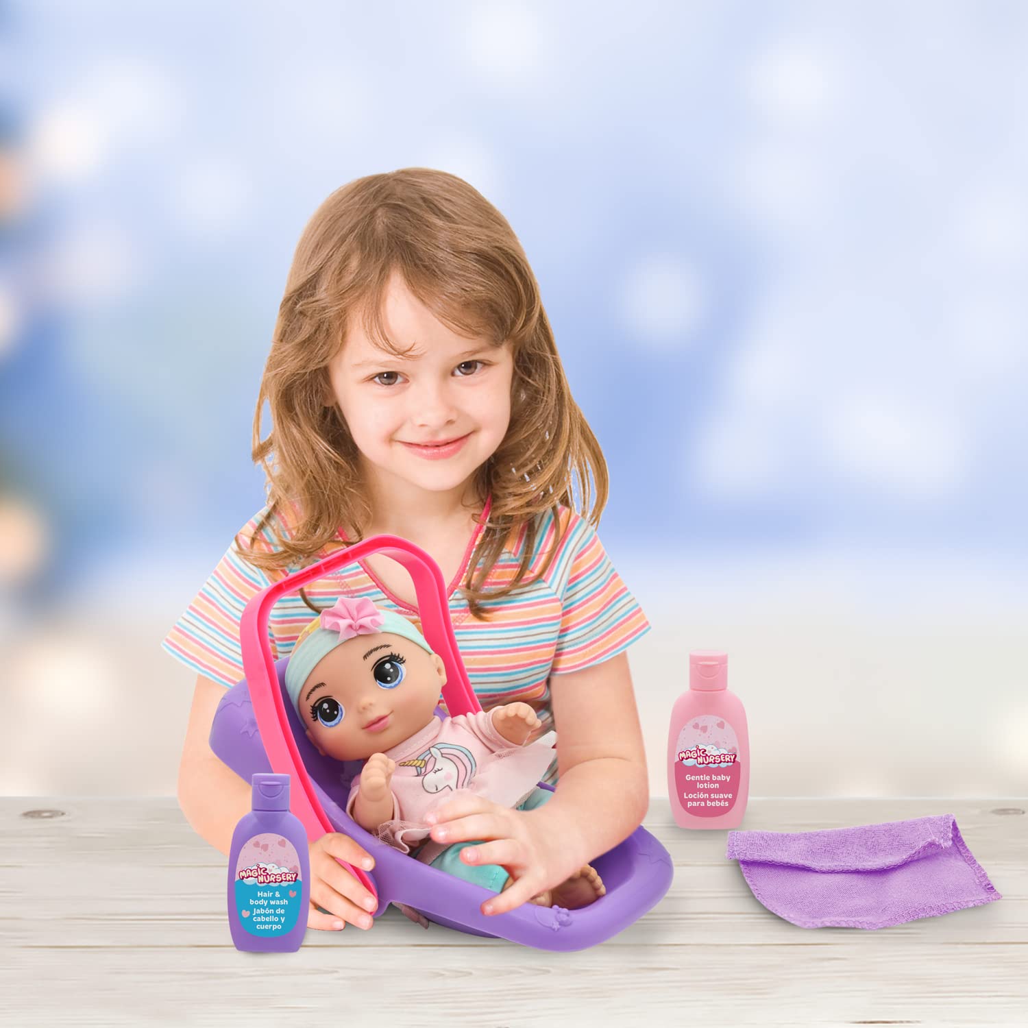 New Adventures Magic Nursery 8" Tote Along Baby Doll