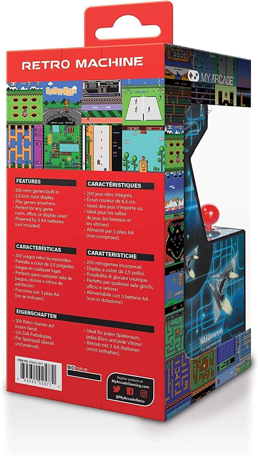 My Arcade Retro Machine Playable Mini Arcade: 200 Retro Style Games