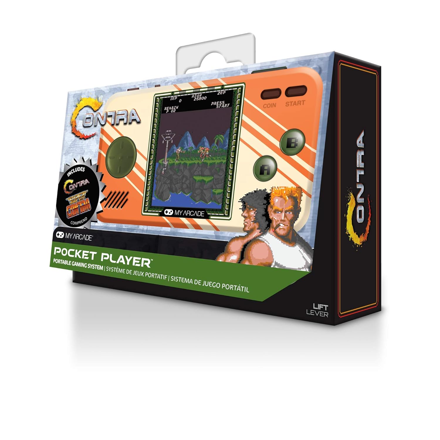 My Arcade Contra Pocket Player-2-in1, Contra and Super Contra