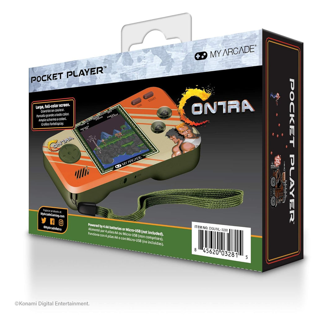 My Arcade Contra Pocket Player-2-in1, Contra and Super Contra