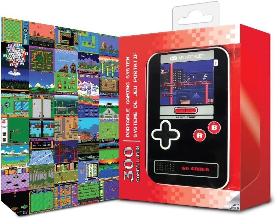 My Arcade Go Gamer Classic-RED: Portable Electronic Game Console with