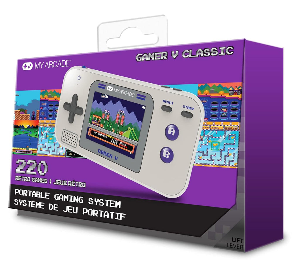 My Arcade Gamer V Classic-Purple: Portable Gaming System with 220 Games