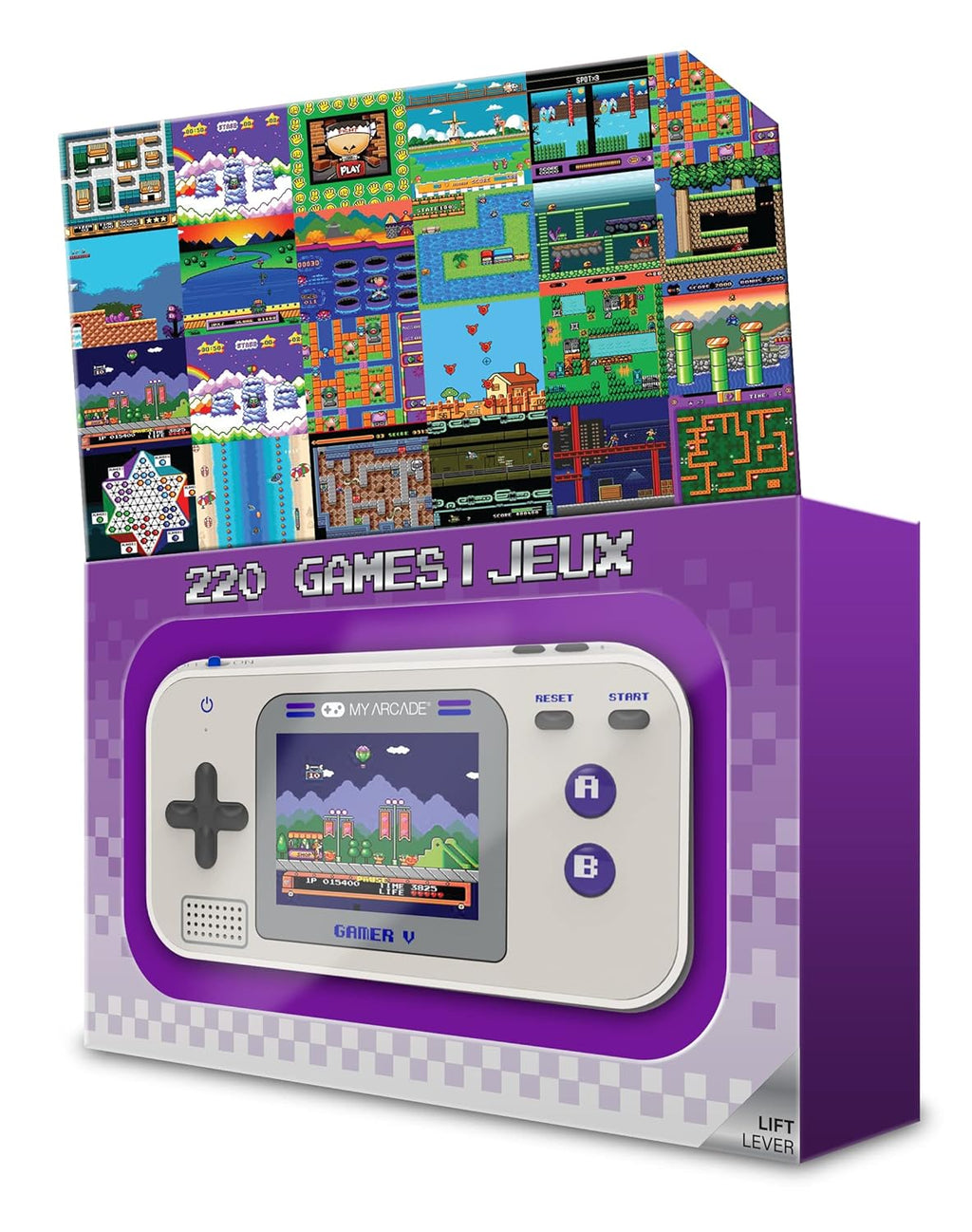 My Arcade Gamer V Classic-Purple: Portable Gaming System with 220 Games