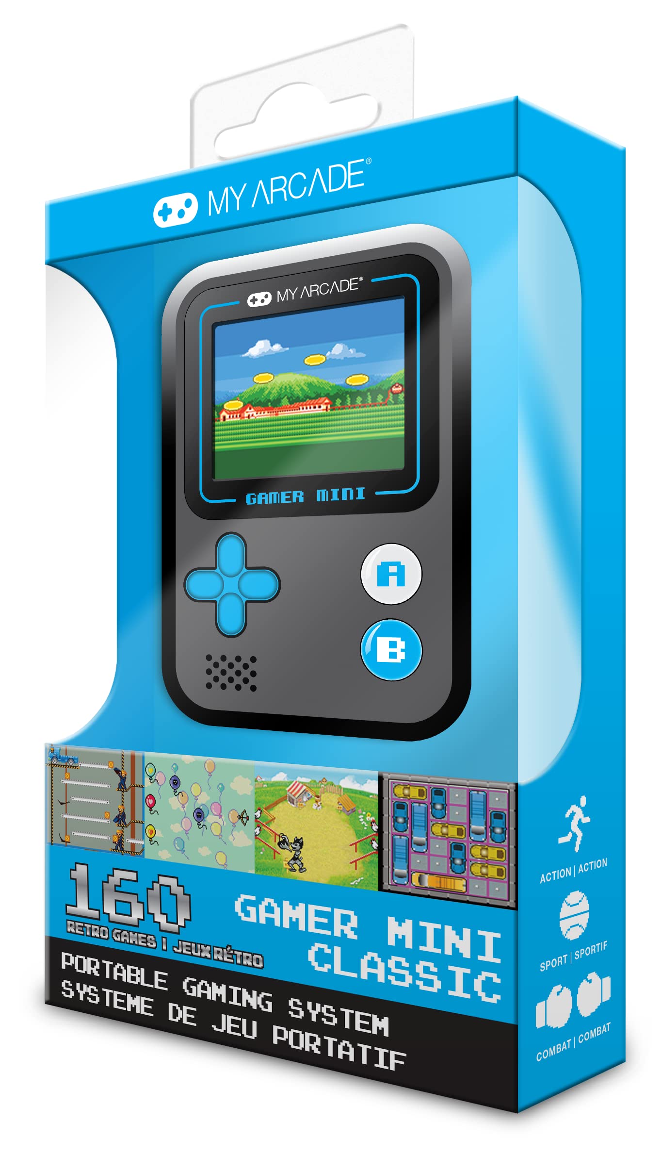 My Arcade Gamer Mini Classic-Red: Miniature Handheld Gaming System