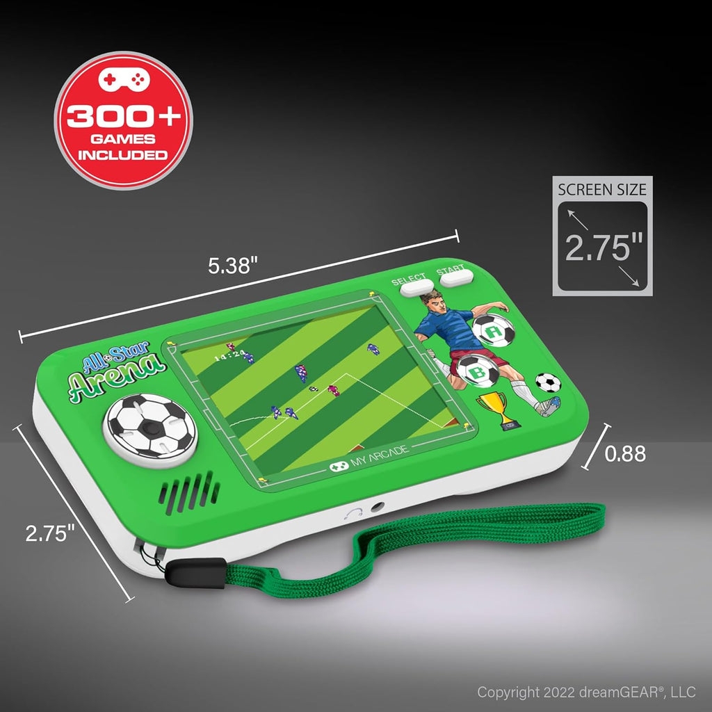 My Arcade All Star Arena Pocket Player- Sports Game Console with 307