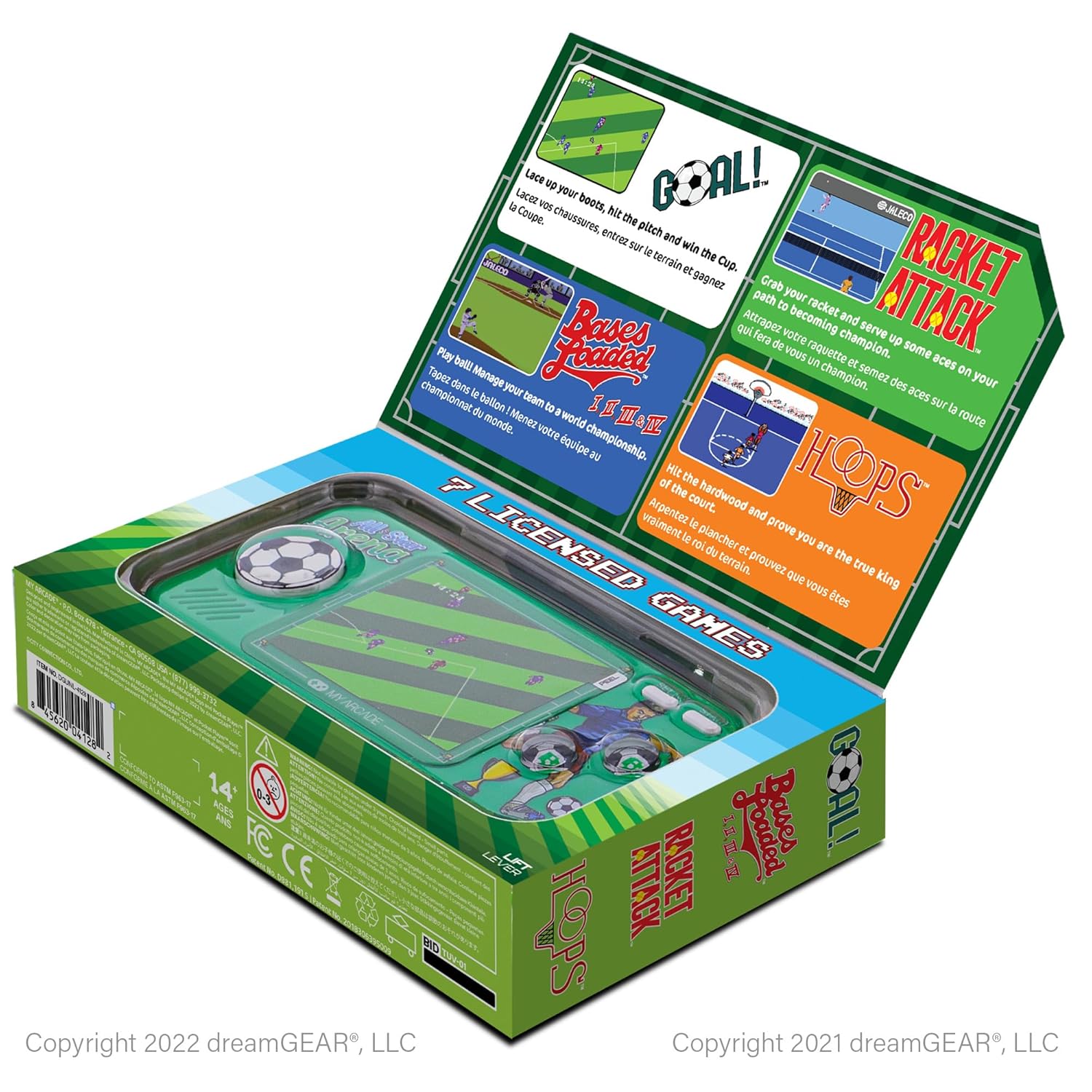 My Arcade All Star Arena Pocket Player- Sports Game Console with 307
