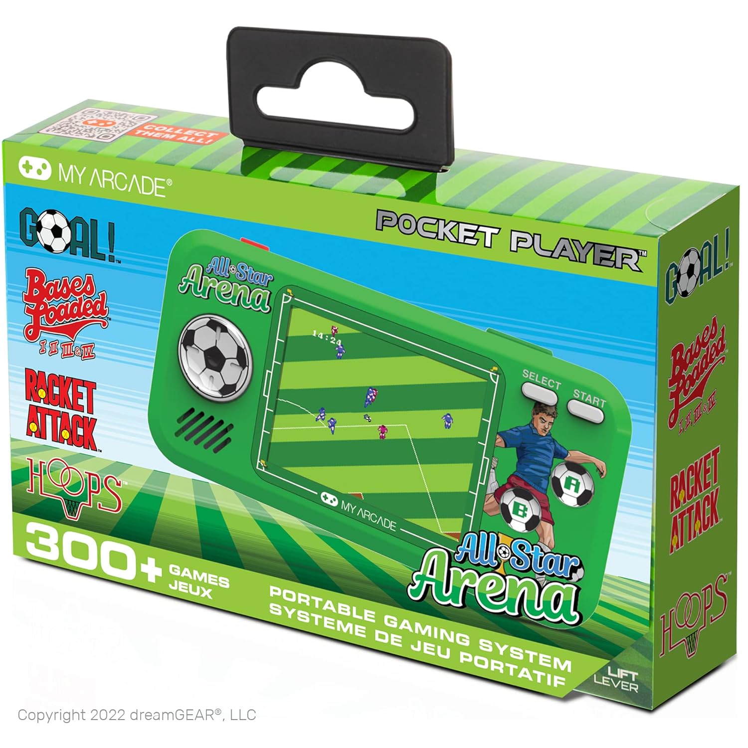 My Arcade All Star Arena Pocket Player- Sports Game Console with 307