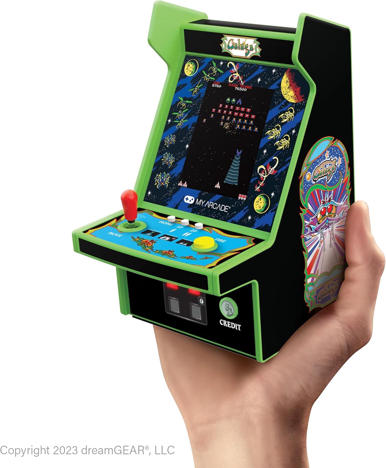 My Arcade Galaga Micro Player Pro: Arcade Classics 2 Games in 1, Retro Gaming