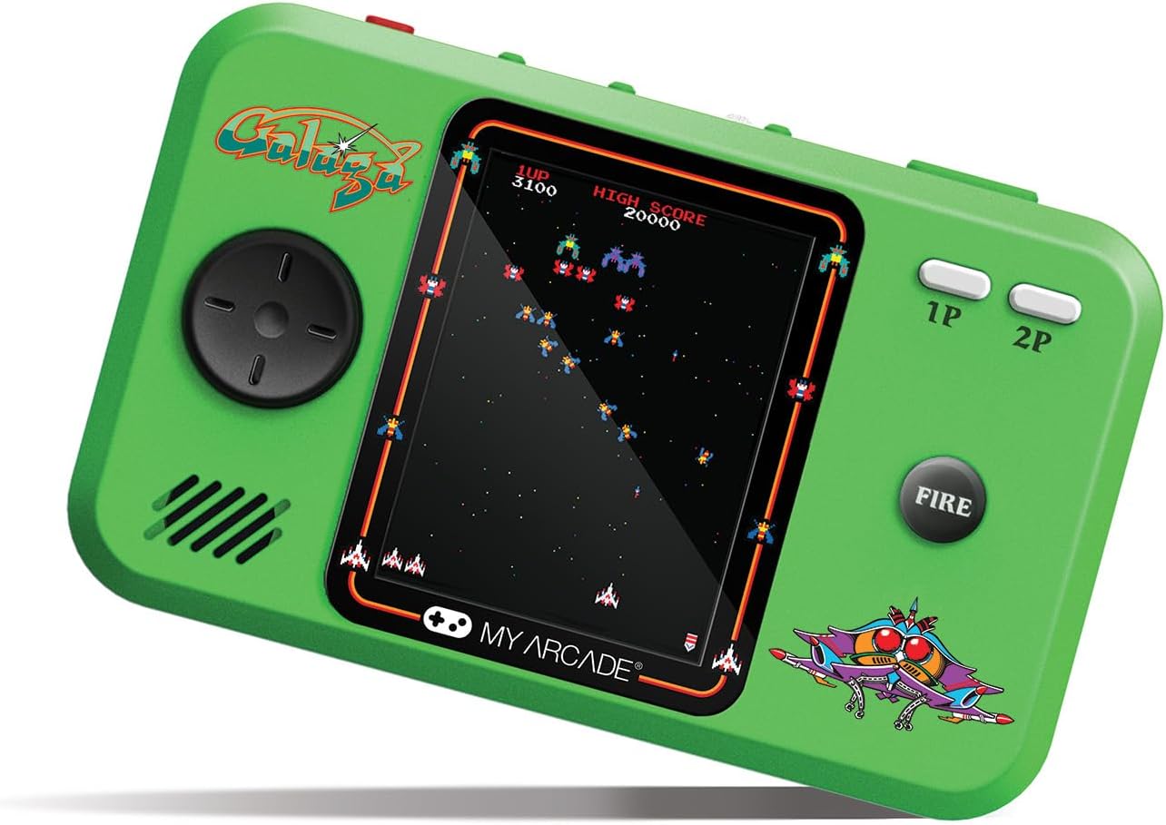 My Arcade Galaga/Galaxian Pocket Player Pro: Portable Video Game