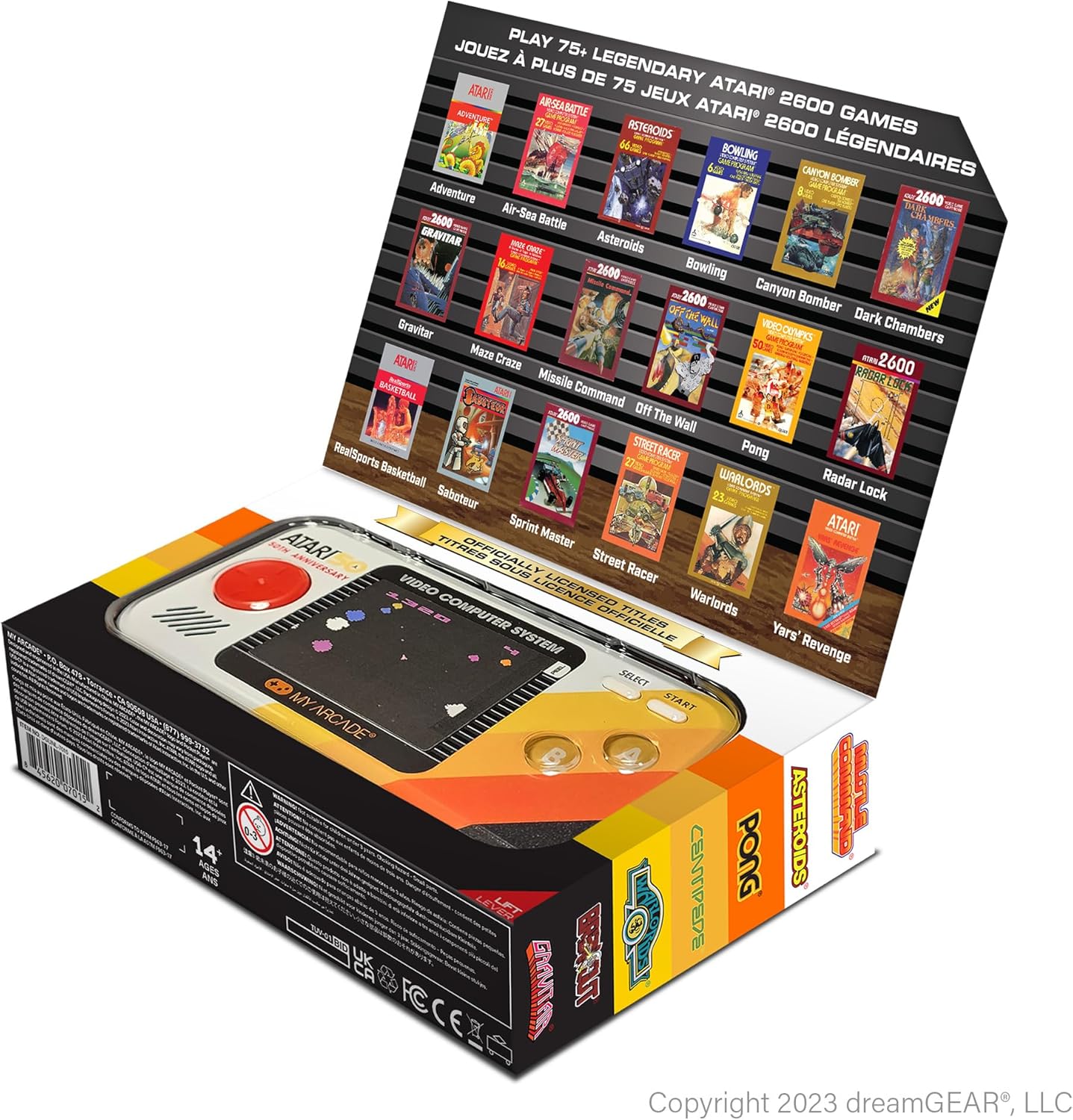 My Arcade Atari Pocket Player Pro: Handheld Portable Video Game Console