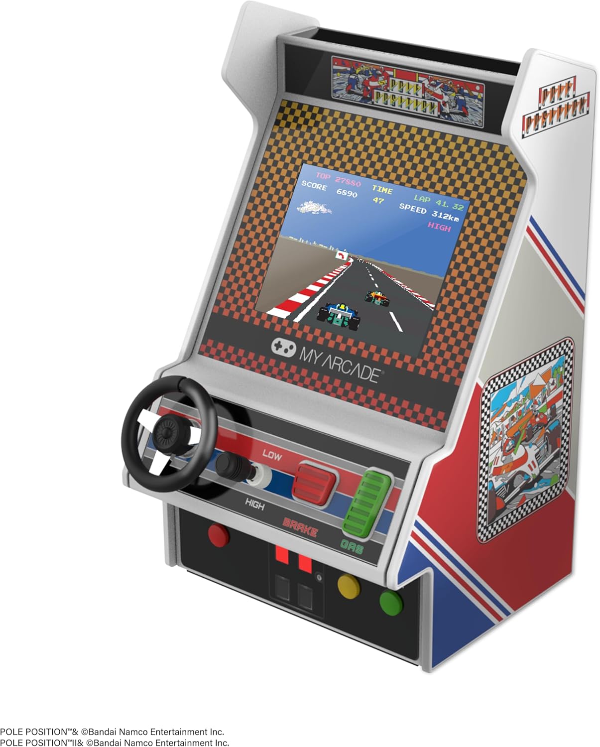 My Arcade Pole Position Racing Player: Retro Mini Arcade Game Console