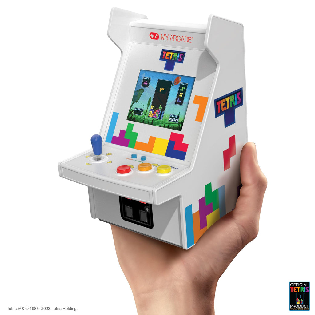 My Arcade Tetris Micro Player Pro: Mini Retro Arcade, Handheld Video Game