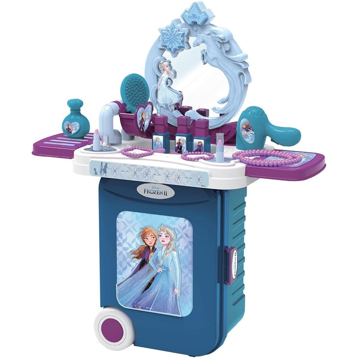 Disney Disney Frozen2 Dressing Table Trolley Case 3 In 1, Blue toy