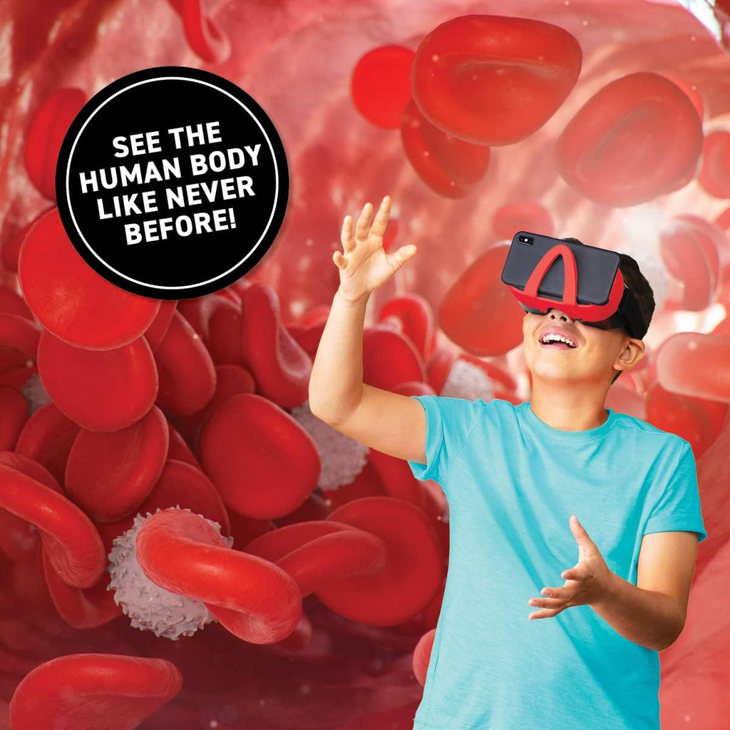 Abacus Brands Virtual Reality Human Body Gift Box- Illustrated Interactive VR Book and STEM Learning Activity Set - for Ages 