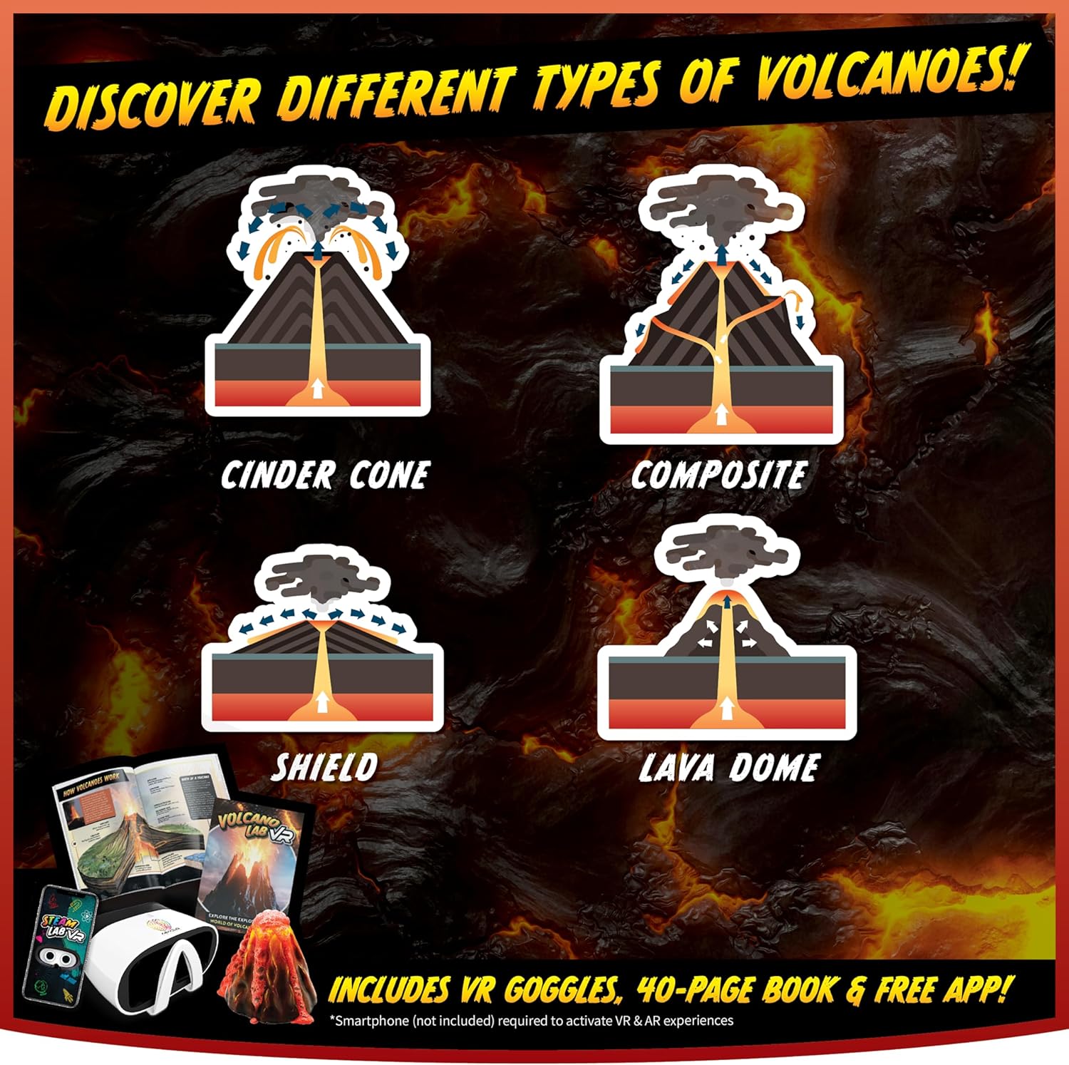 Abacus Brands STEAM Volcano Lab VR