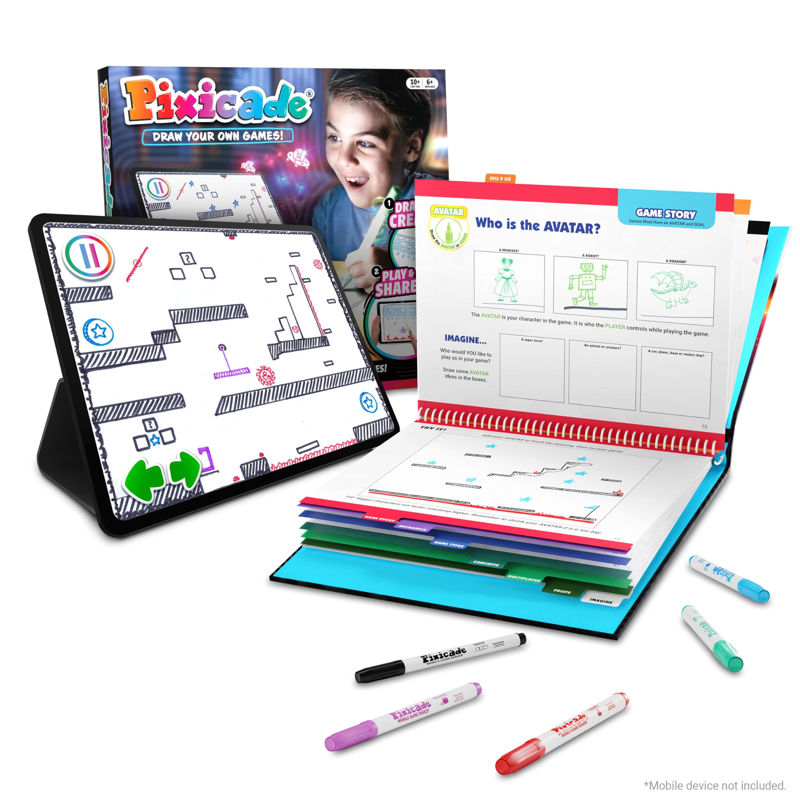Abacus Brands Pixicade! Turn Drawings Into Playable Video Games