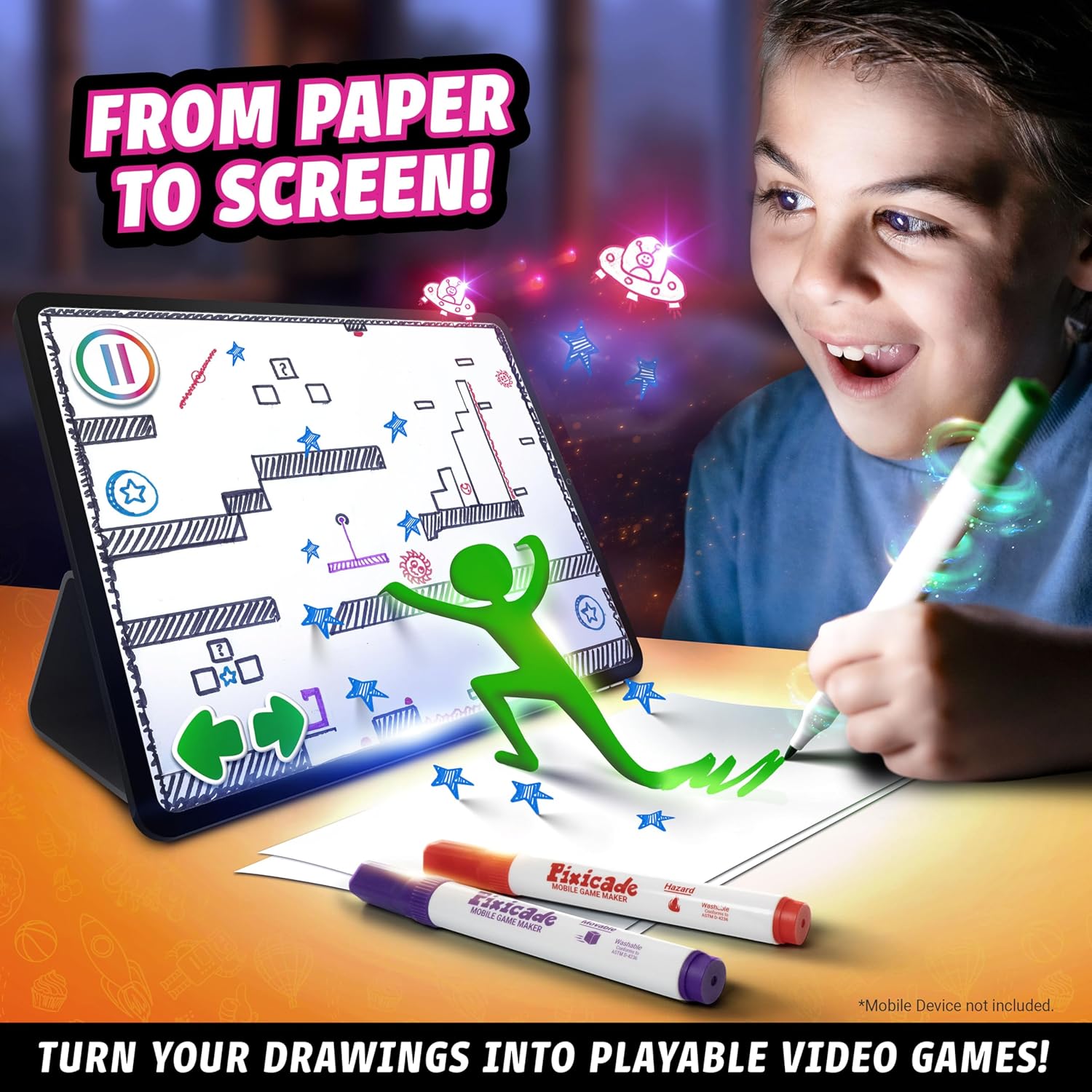 Abacus Brands Pixicade! Turn Drawings Into Playable Video Games