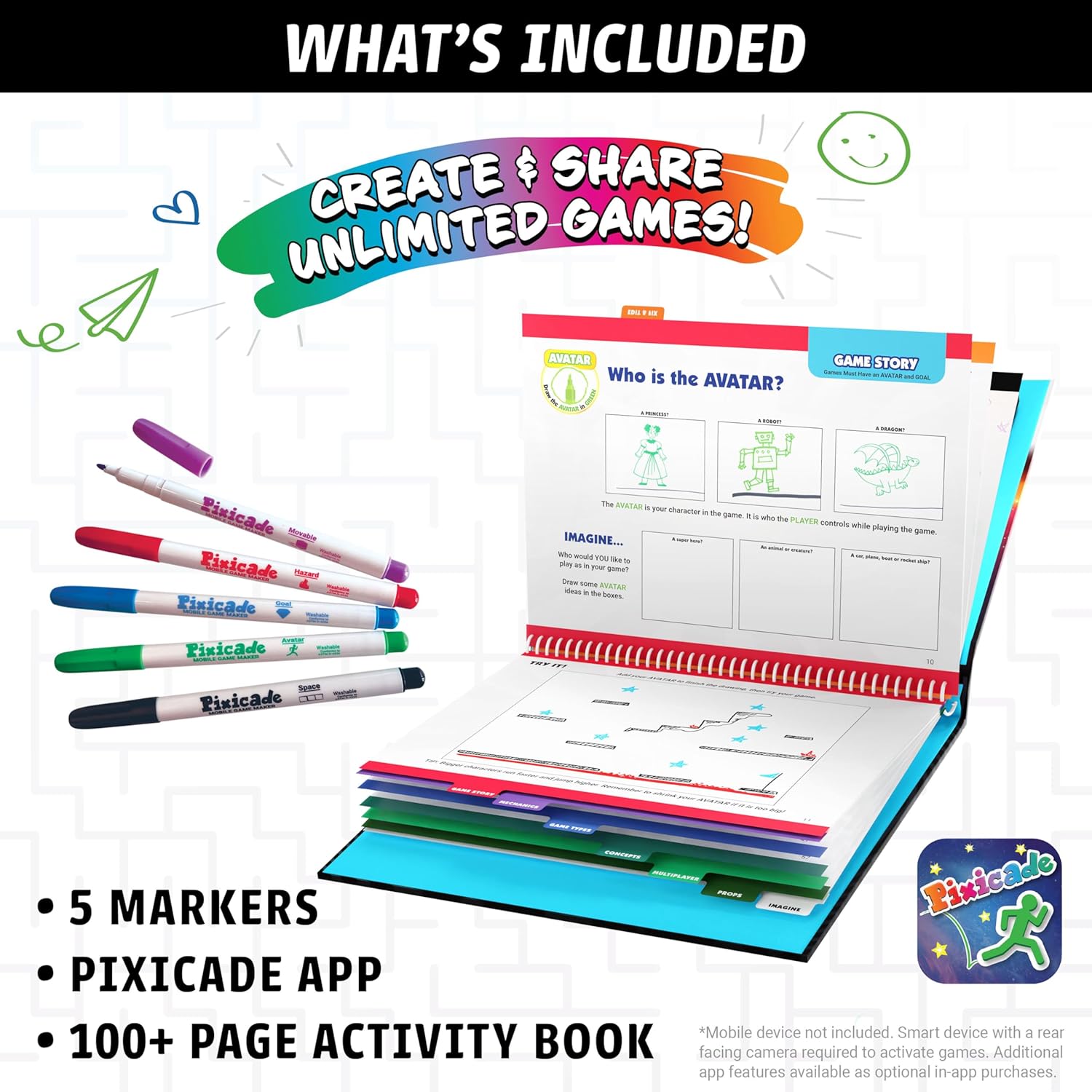 Abacus Brands Pixicade! Turn Drawings Into Playable Video Games