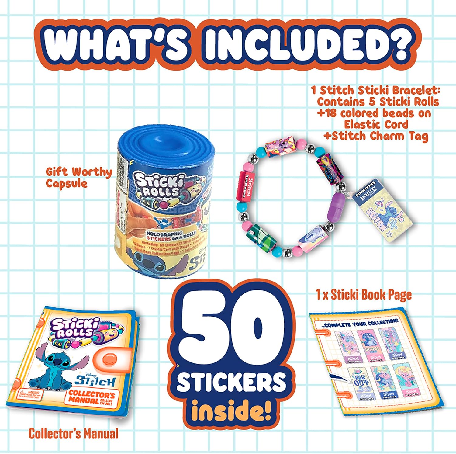 Sticki Rolls - Disney Stitch Sticki Band Capsule