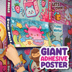 Sticki Rolls Jumbo Stickies, Giant Re-Stickable Foil Stickers