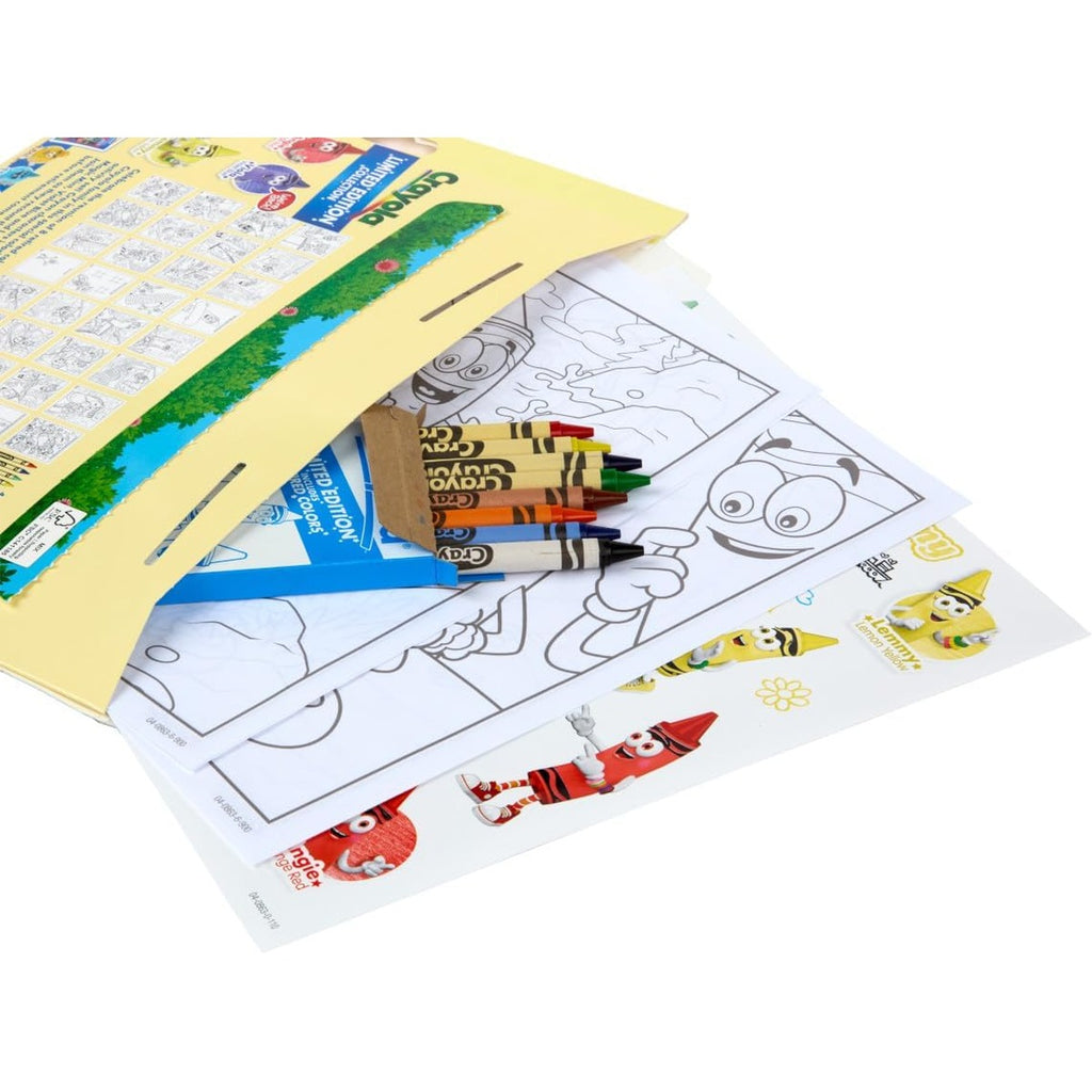 Crayola Retired Colors Coloring & Activity Set, Retired Crayons & Stickers