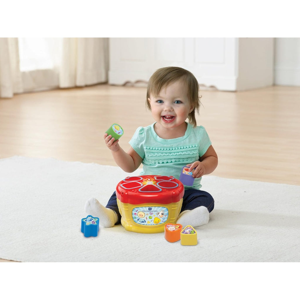 VTech Sort and Discover Drum, Musical Toy with Learning Games, Interactive Toy Suitable for Boys and Girls Aged 12 Months &amp; Over