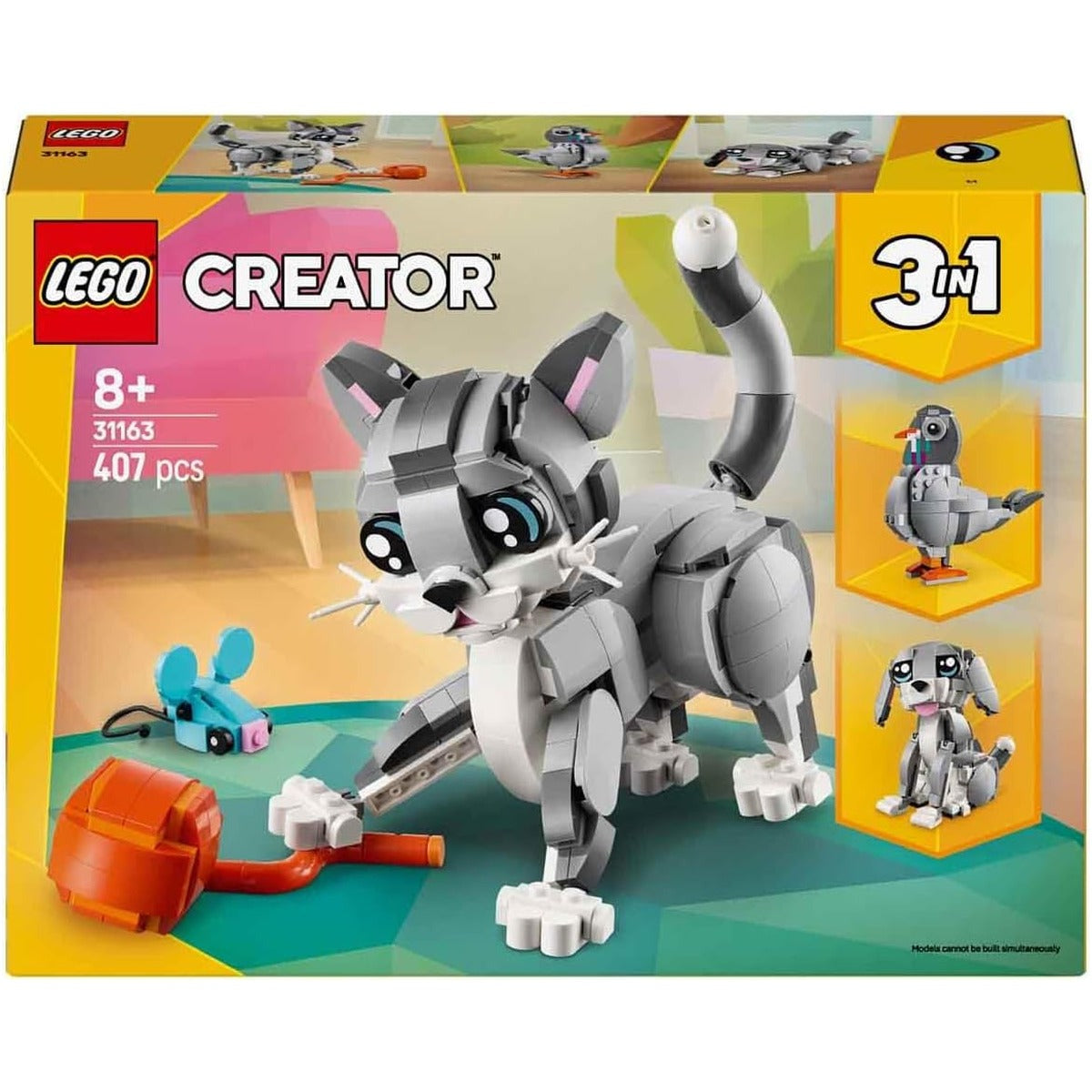LEGO 31163 Creator Cat Toy Birthday Present Block Girls Boys Children