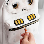 Hedvige, Harry Potter Owl Backpack in High Quality Faux Leather, White, M