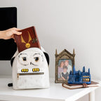 Hedvige, Harry Potter Owl Backpack in High Quality Faux Leather, White, M