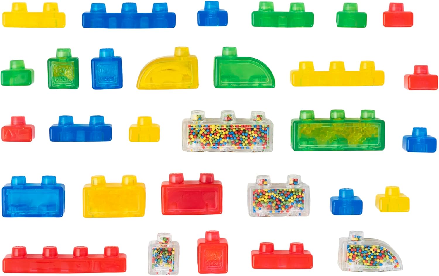 Jelly Blox Stash 'N Stack 2-in-1 Storage Case with 30 Blocks