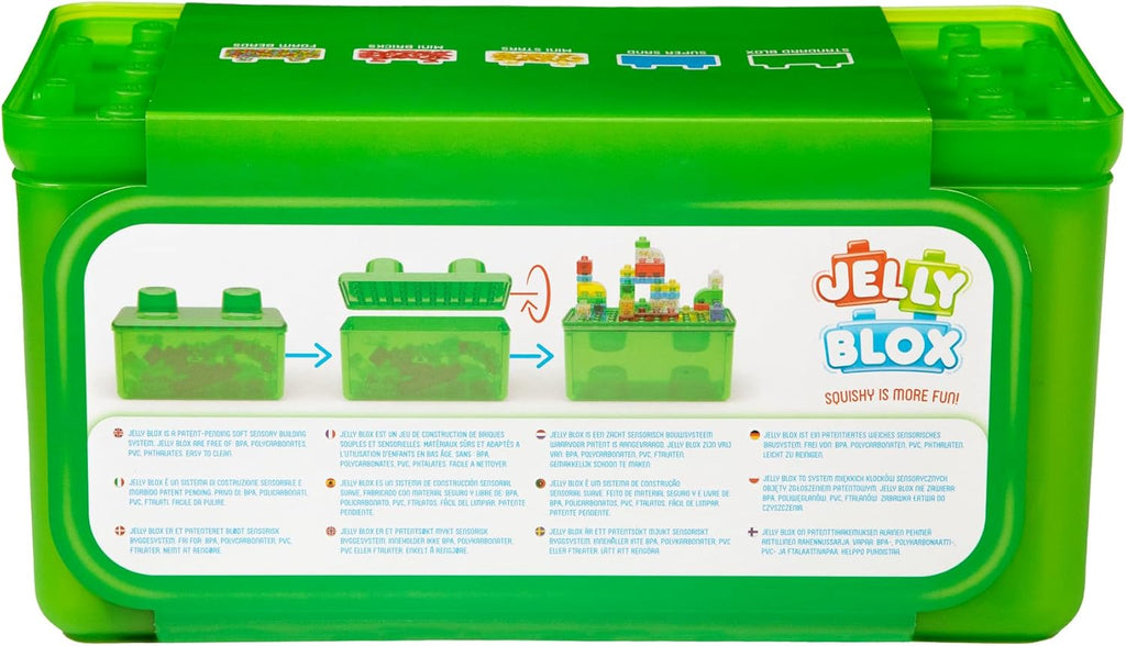 Jelly Blox Stash 'N Stack 2-in-1 Storage Case with 30 Blocks