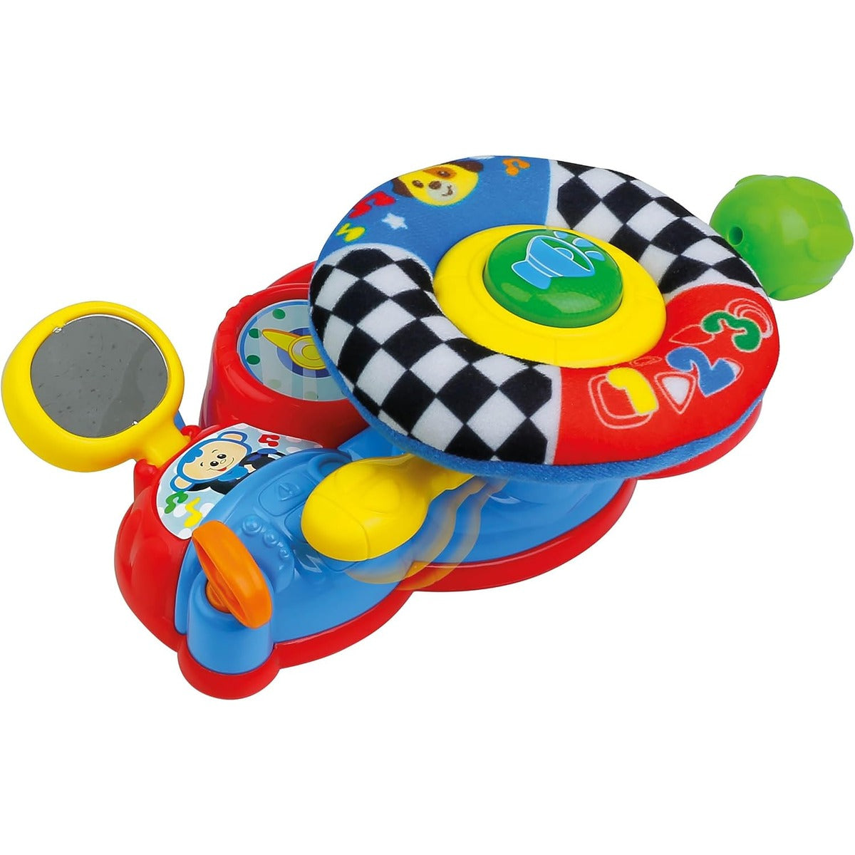 Amazon.com: winfun Baby Learning Steering Wheel with Sound and Light, 360° Spin, Movable Gearshift, Stroller Attachment, Interactive Toy for Motor Skill Development, Sensory Stimulation, Fun for Infants and : Toys & Games