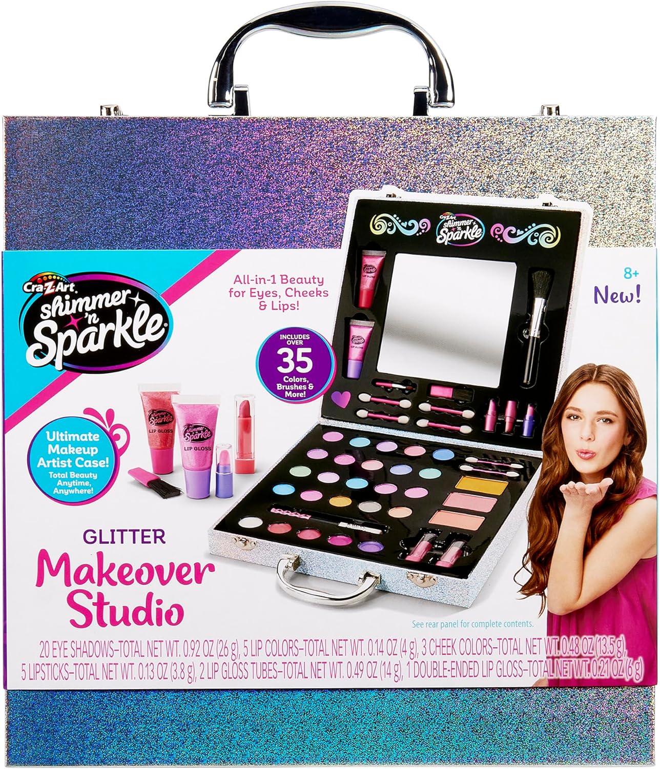 Shimmer 'n Sparkle Glitter Makeover Studio Beauty Kit