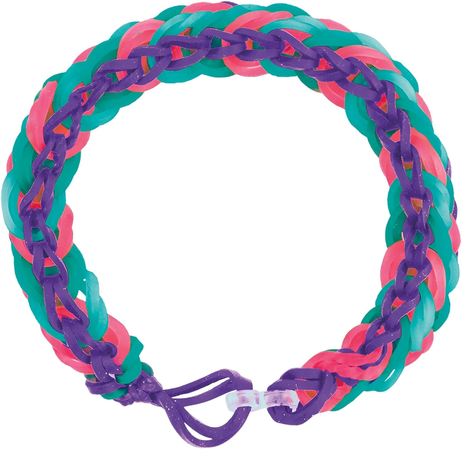 Cra Z Art Cra-Z-Loom Ultimate Tub 8000 Latex Free Rubber Bands and 100 “S” Clips for Making Crafts in Bold and Bright Colors,