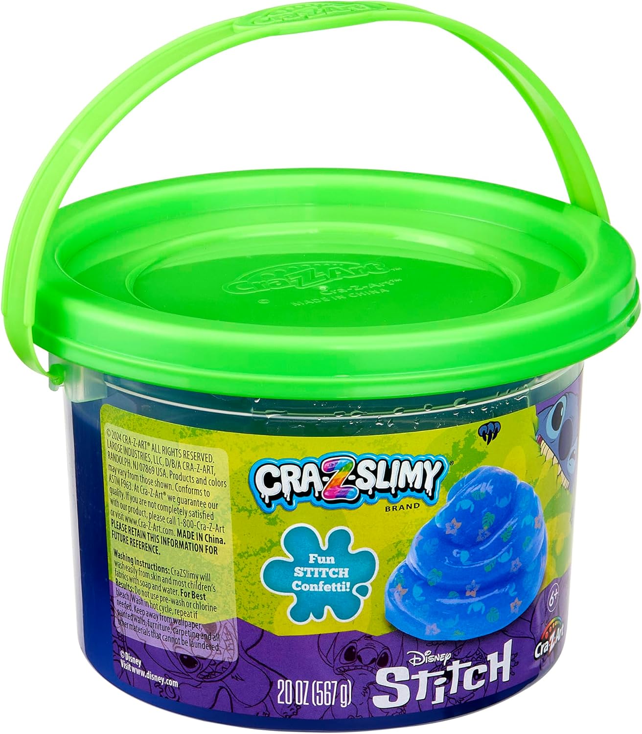 Stitch CRA-Z-Slimy 20oz Pre-Made Slime Bucket