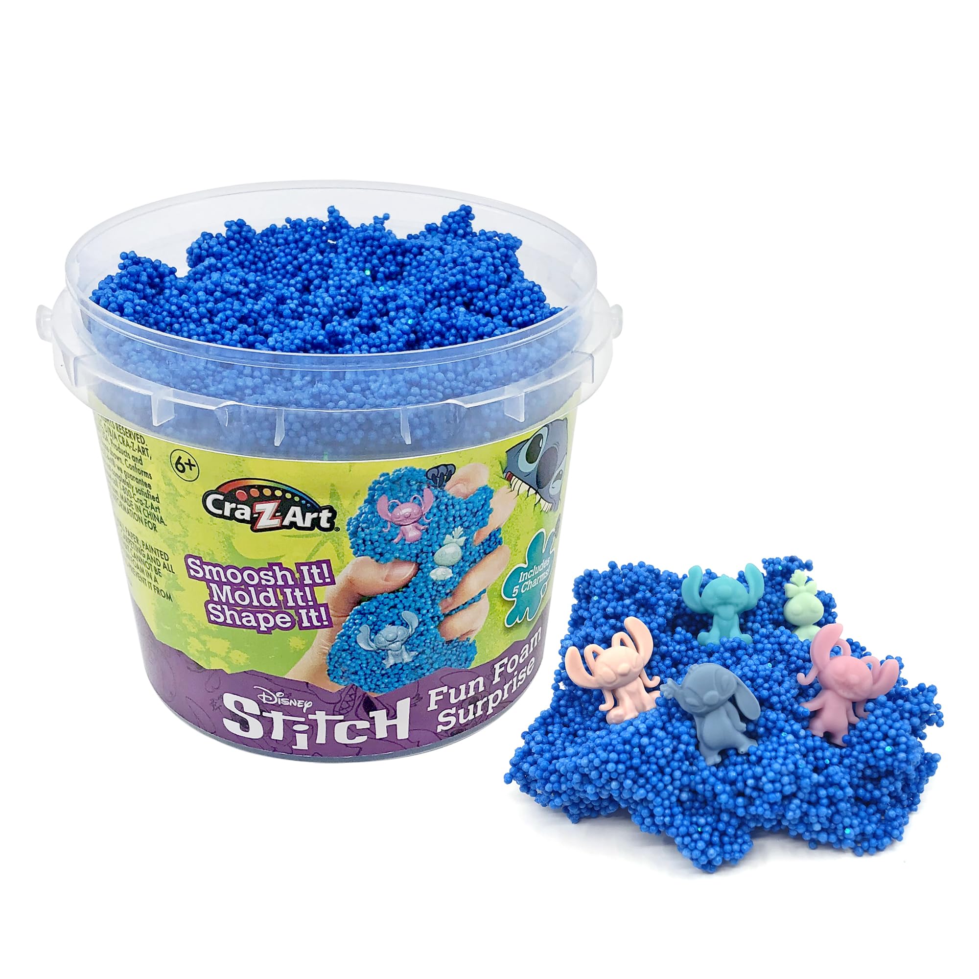 CRA-Z-Art Stitch Fab Foam Surprise Bucket, Includes Foam Shapes and Craft Supplies, Ages 6 and Up