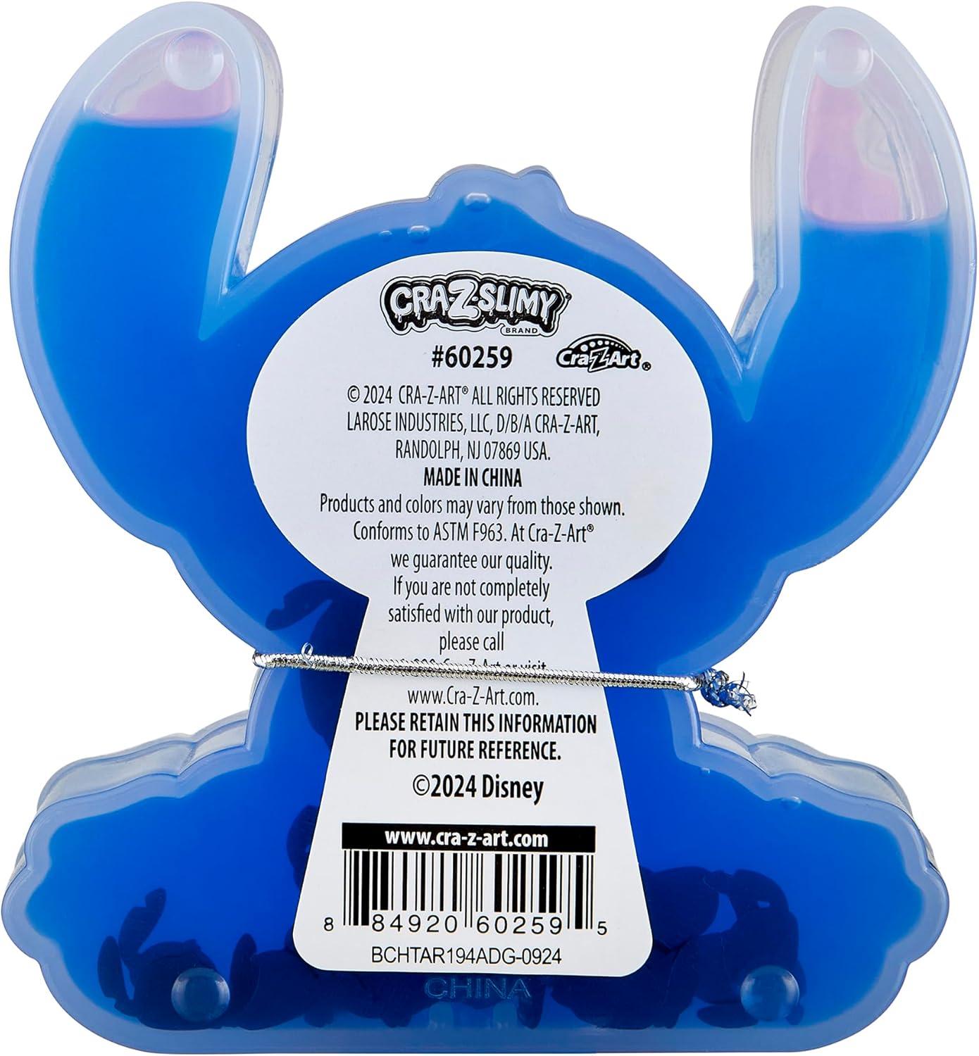 CRA-Z-Slimy Stitch Slime Toy- Glossy, Stretchy