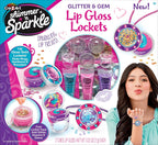 Shimmer 'n Sparkle Glitter & Gem Lip Gloss Lockets DIY Activity Set