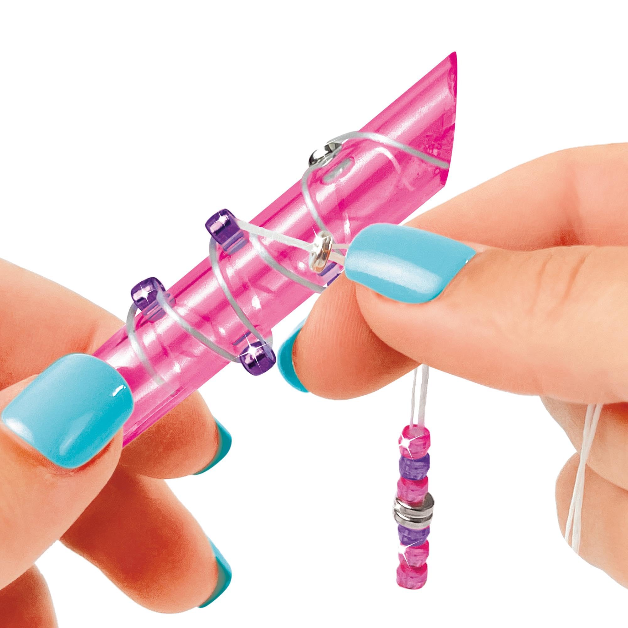 CRA-Z-ART 65609 Shimmer N Real Sparkling Air Styler Create Beaded gem Threads for Childrens Hair Present for Girls Aged 8 and