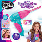 CRA-Z-ART 65609 Shimmer N Real Sparkling Air Styler Create Beaded gem Threads for Childrens Hair Present for Girls Aged 8 and