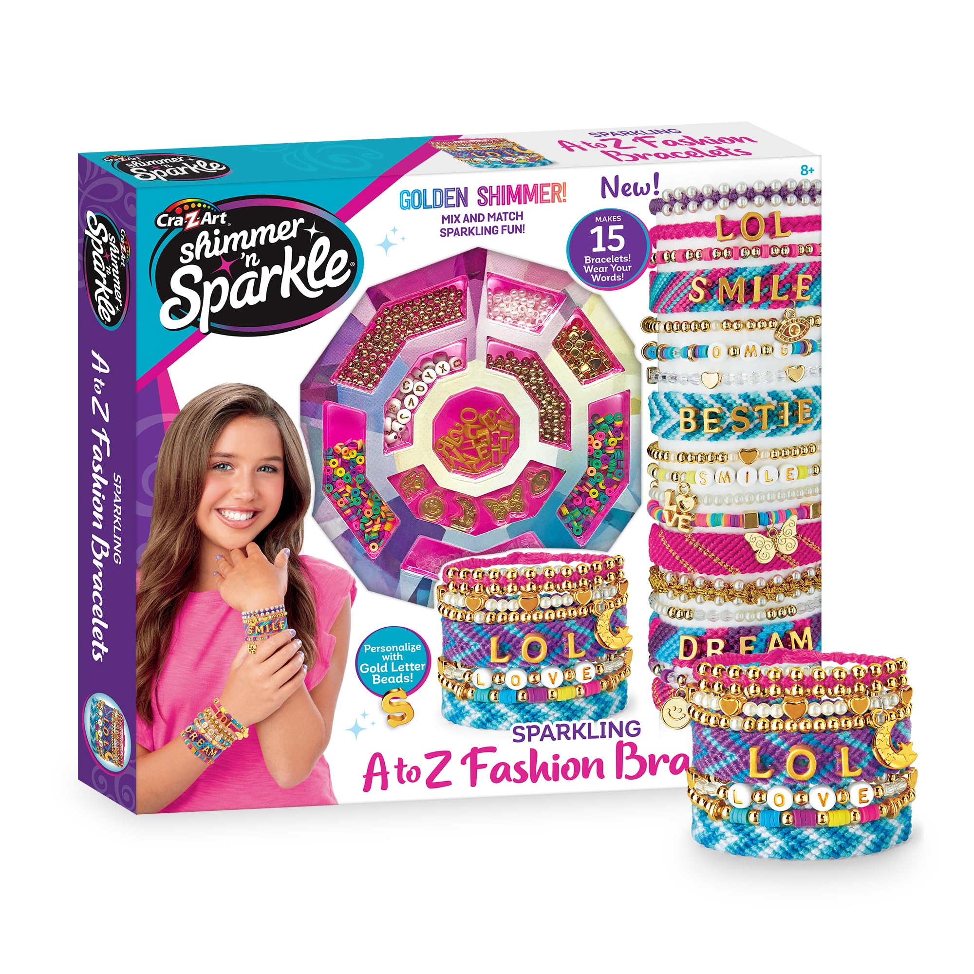 Shimmer 'n Sparkle Sparkling A-Z Fashion Bracelets Making Kit