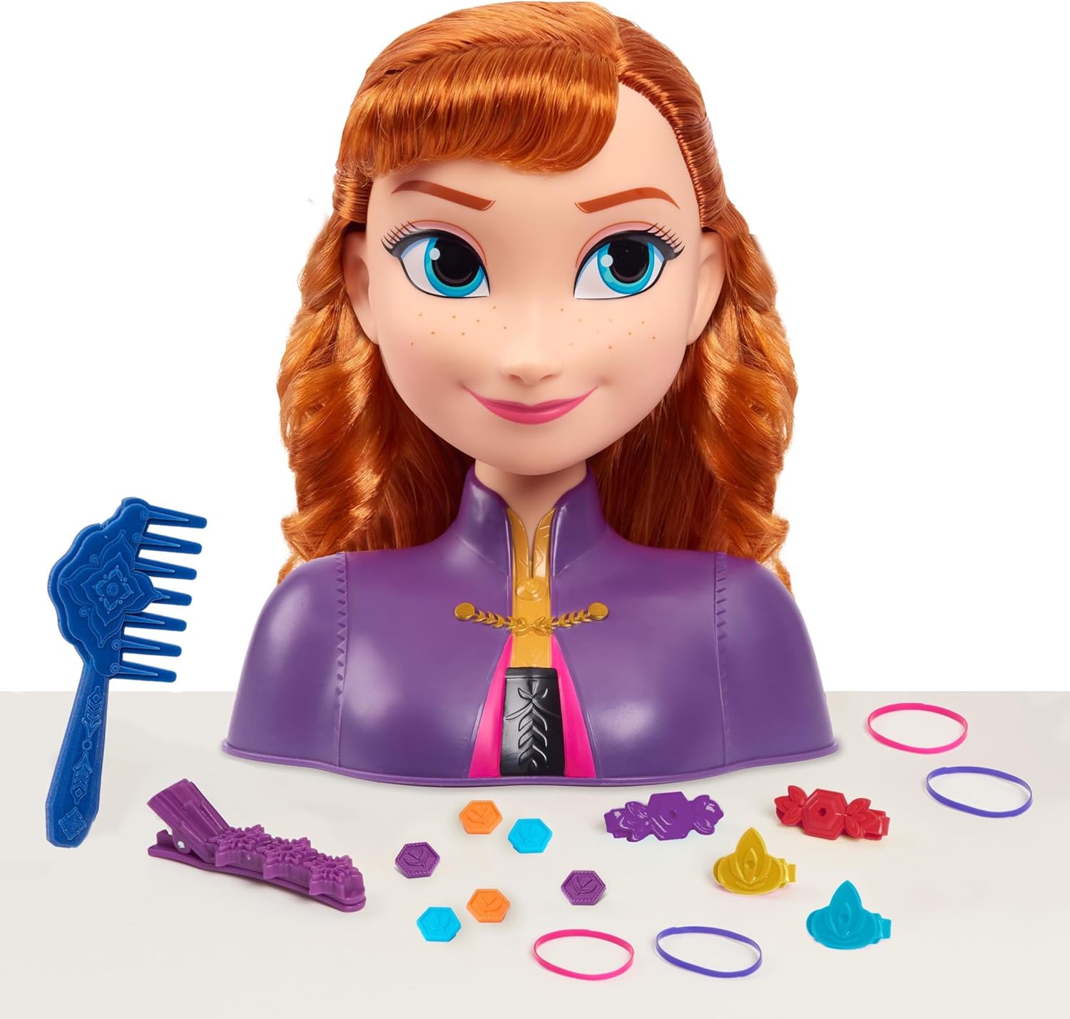 Disney’s Frozen 2 Anna 7.5-inch Styling Head, 17-Pieces
