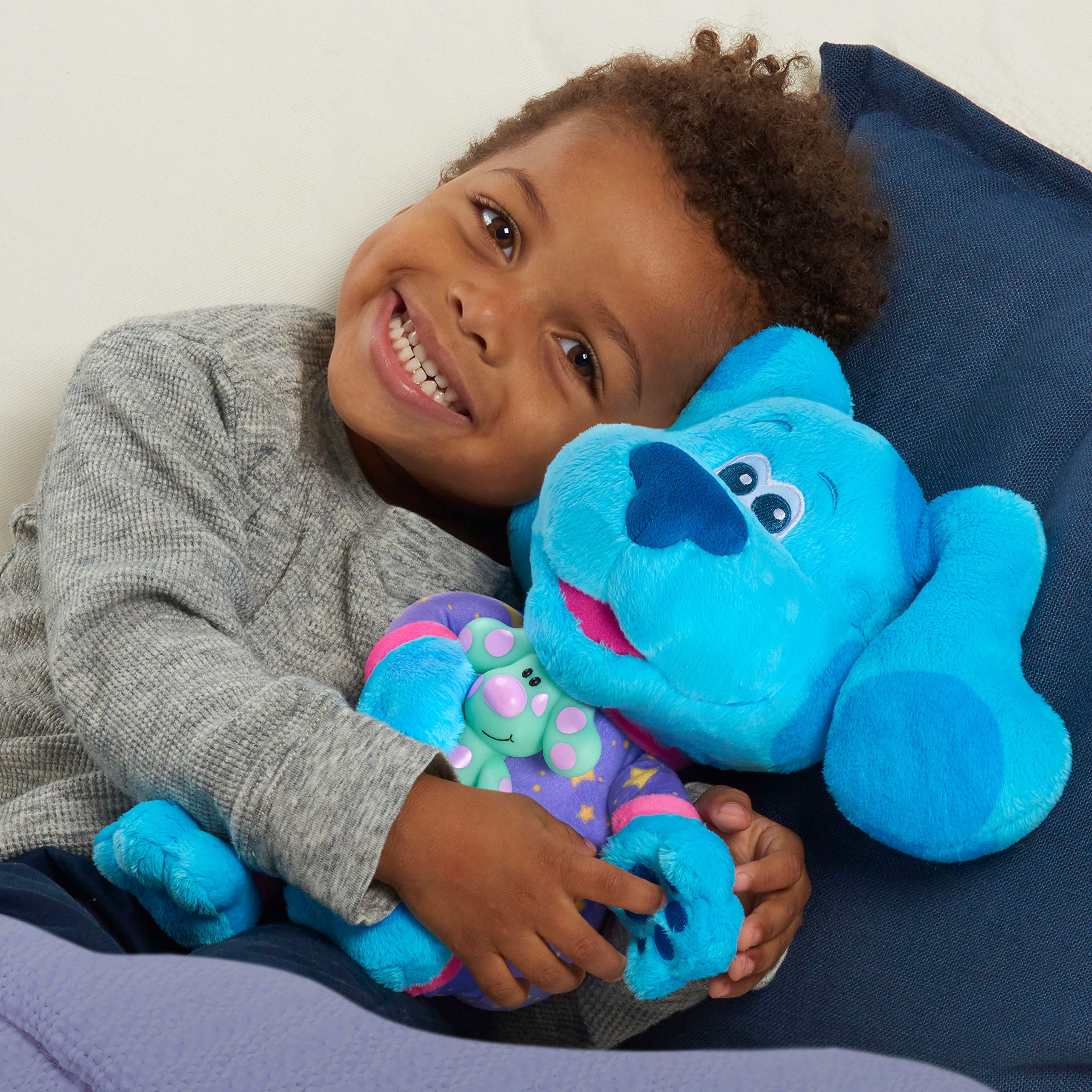Blue’s Clues & You! Bedtime Blue 13-Inch Plush, Light-Up and Musical Stuffed Animal, Dog, Kids Toys for Ages 3 Up by Just Pla