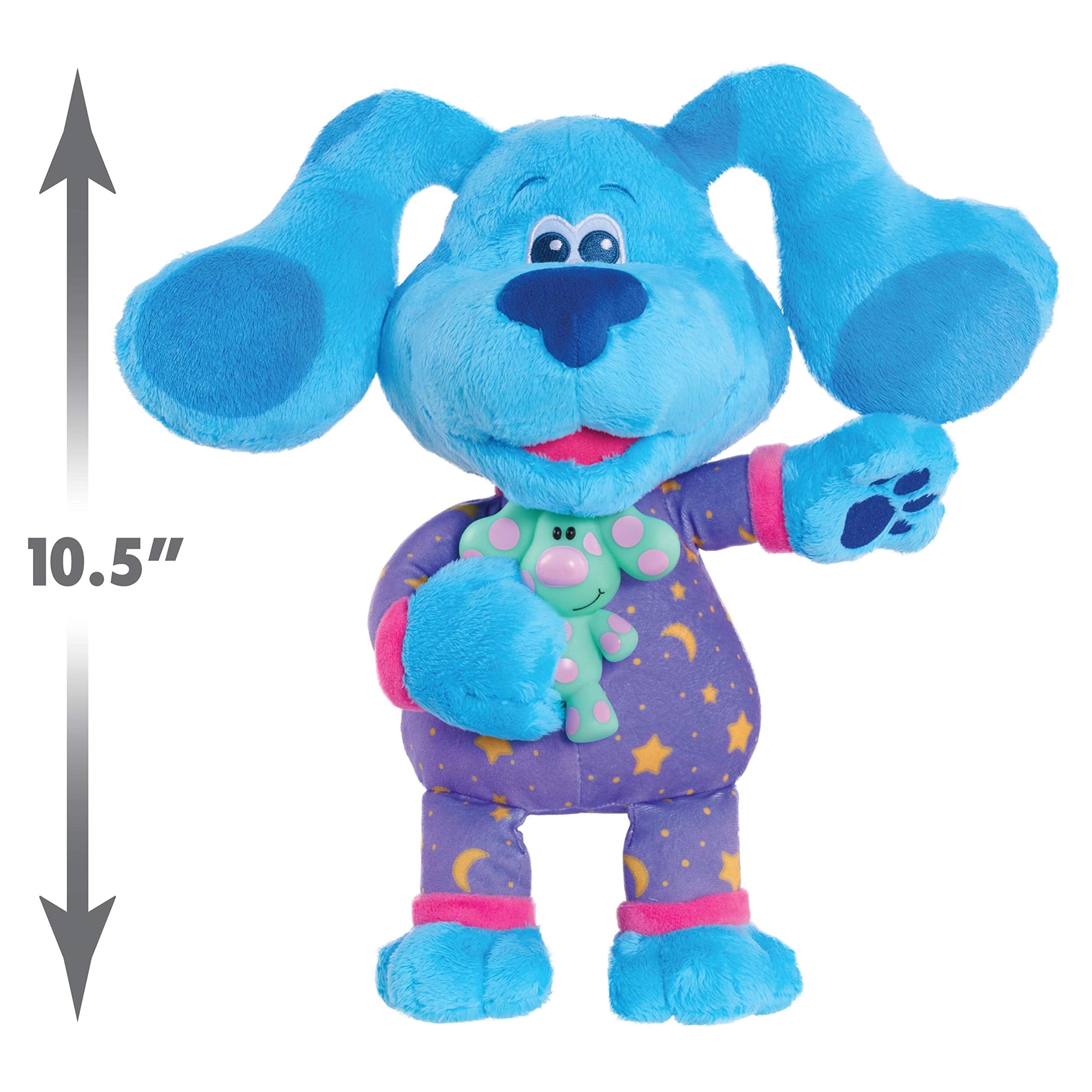 Blue’s Clues & You! Bedtime Blue 13-Inch Plush, Light-Up and Musical Stuffed Animal, Dog, Kids Toys for Ages 3 Up by Just Pla