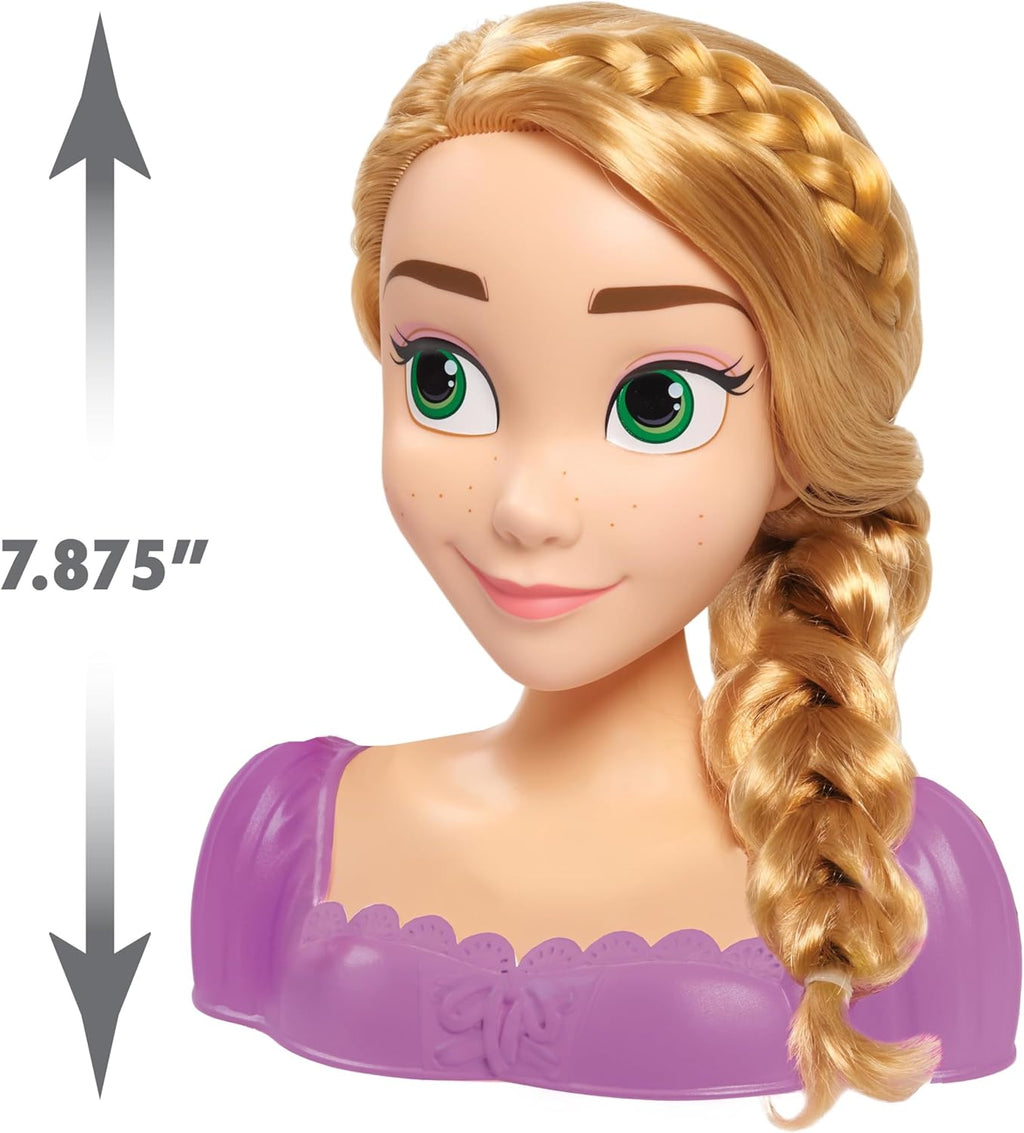 Just Play Disney Princess Rapunzel Hairstyle Head 7 Pieces Pretend Play
