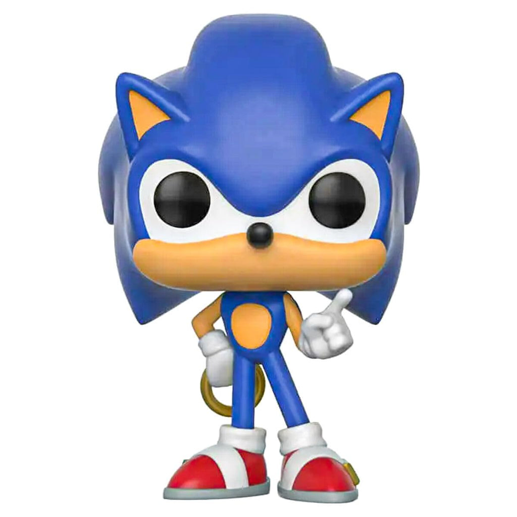 POP Games: Sonic - Sonic with Ring Collectible Toy, Multicolor, One Size Funko