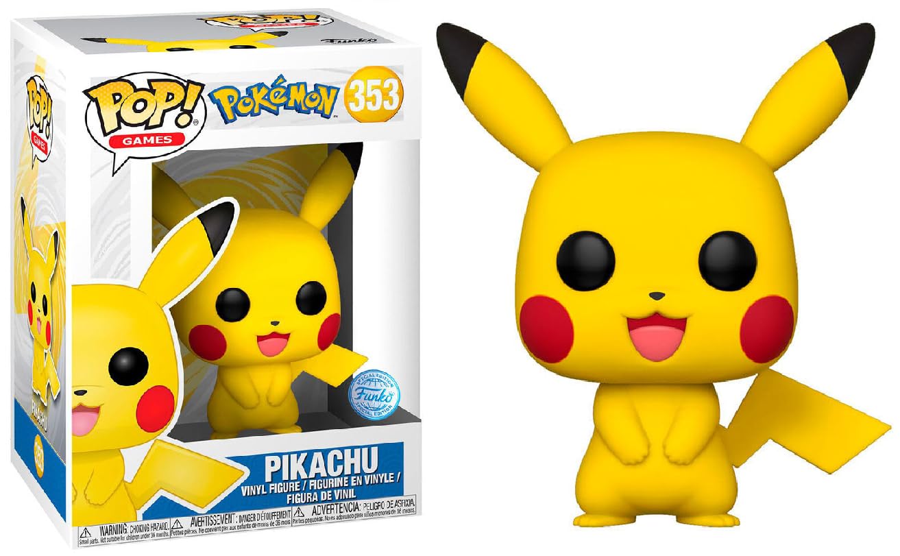 Funko Pop! Games: Pokemon - Pikachu (Standing) Figure (Special Edition)