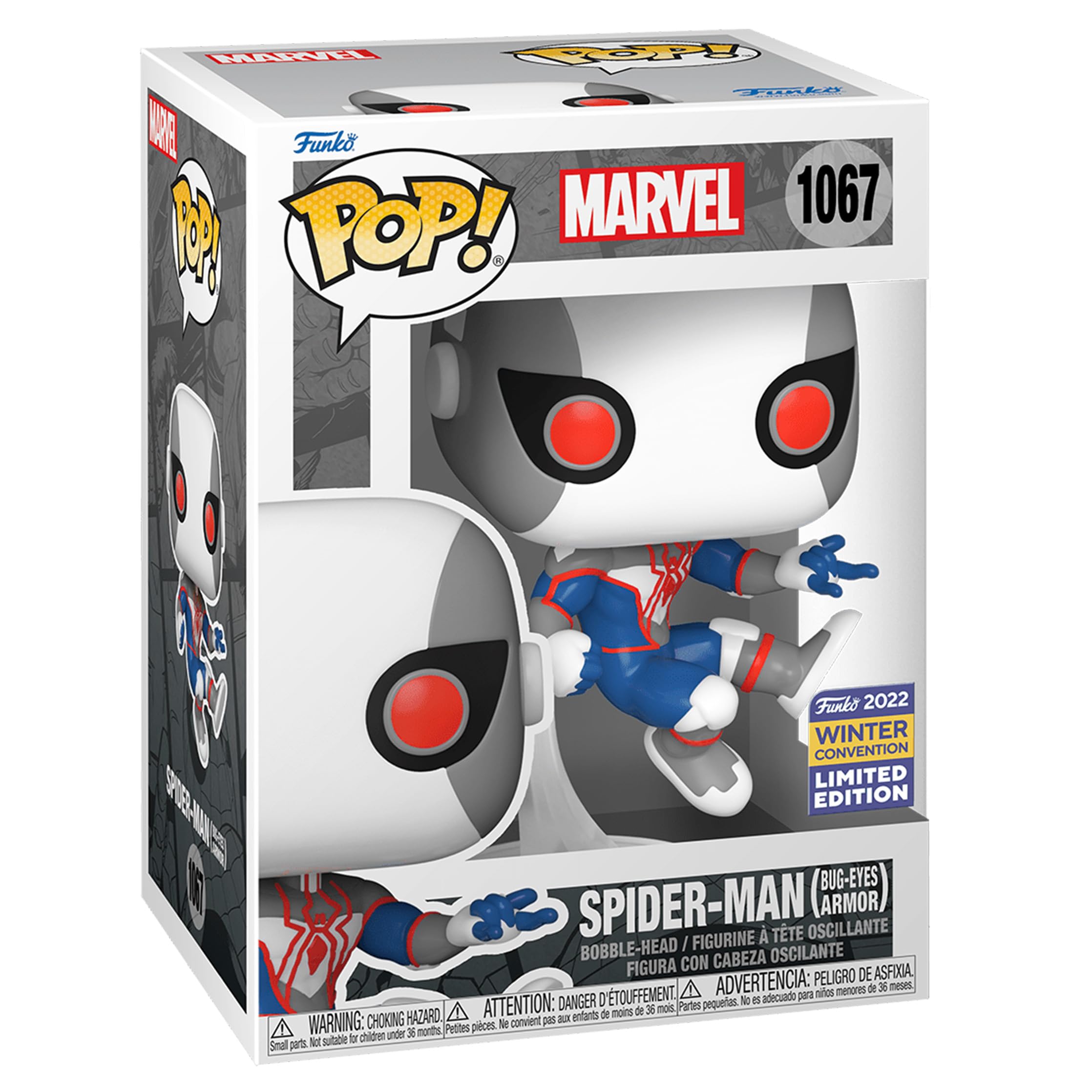Funko Pop! Marvel Spider-Man Bug-Eyes Armor 2022 Winter Convention