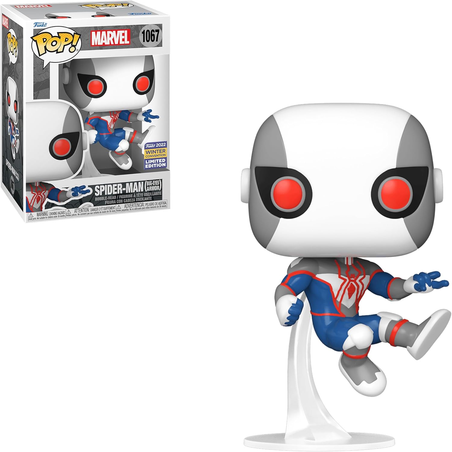 Funko Pop! Marvel Spider-Man Bug-Eyes Armor 2022 Winter Convention