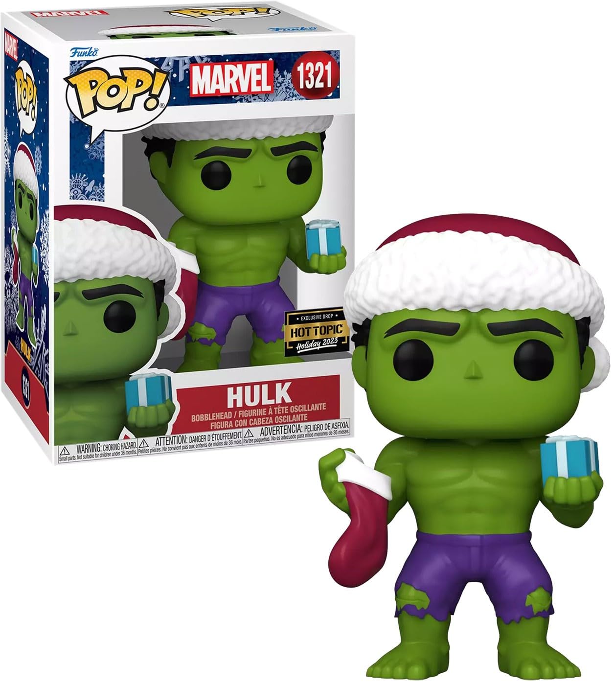 Funko Marvel Pop! Hulk with Gift Vinyl Bobble-Head Hot Topic Exclusive